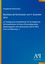 Europäische Kommission, Beschluss vom 9. Dezember 2014; Umweltkriterien für EU-Umweltzeichen. Logo rechts unten.
