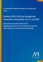 Text über EU-Richtlinie 2009/73/EG, darunter „Antiphon Verlag“ Logo. Hintergrund in Blau und Gelb.