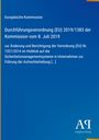 Europäische Kommission: Verordnung (EU) 2019/1383, Juli 2019. Logo "AR Antiphon Verlag" auf blauem Hintergrund.