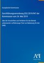 Europäische Kommission, Verordnung (EU) 2019/947 über Verfahren für unbemannte Luftfahrzeuge. Oben und unten blau.
