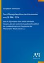 Titel über EU-Kommissionsbeschluss zu Weizen und Gerste. Blaues Design mit Logo "Antiphon Verlag" rechts unten.