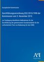 Europäische Kommission: Durchführungsverordnung (EU) 2015/1998 zur Luftsicherheit. Blau mit Logo "AR Antiphon Verlag".