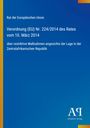 Text: Rat der Europäischen Union. Verordnung (EU) Nr. 224/2014 über Maßnahmen zur Zentralafrikanischen Republik. Blaues Cover.