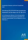 Verordnung (EU) 2019/818 zur Interoperabilität zwischen EU-Informationssystemen. Blaues Design mit gelbem Rand. Antiphon Verlag-Logo unten.