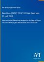 Rat der Europäischen Union; Beschluss (GASP) 2015/1333; Restriktive Maßnahmen Libyen; Blaues Dokument mit Logo.