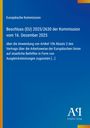 Text über EU-Beschluss und staatliche Beihilfen, blaue Hintergrundfarbe, vertikaler gelber Streifen, Verlag-Logo unten.