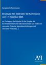 Europäische Kommission, Beschluss (EU) 2025/2607 vom 17. Dezember 2025. Blauer Hintergrund mit weißem Text.