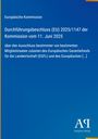 Europäische Kommission, Beschluss (EU) 2025/1147 über EGFL-Ausschlüsse, blau, Antiphon Verlag.