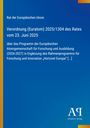 Verordnung (Euratom) 2025/1304 des Rates vom 23. Juni 2025. Blaues Design mit gelbem Streifen links und einem Logo rechts.