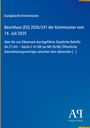 Text: Europäische Kommission, Beschluss (EU) 2026/241 vom 14. Juli 2025, Antiphon Verlag. Blauer Hintergrund mit Logo.