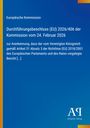 „Durchführungsbeschluss (EU) 2026/406 der Kommission vom 24. Februar 2026“ steht auf blauem Hintergrund.