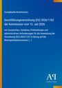 Europäische Kommission, Verordnung (EU) 2026/1762, Vorschriften zu Bremspartikeln. Blaues Cover mit gelbem Rand.