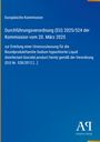 Auf blauem Hintergrund: Durchführungsgsverordnung (EU) 2025/524 für Biozidproduktfamilie Sodium hypochlorite. Logo unten.