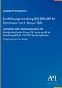 Text zur EU-Durchführungsverordnung, blauer Hintergrund. Enthält Details zur Zulassung von Biozidprodukten. Logo rechts unten.