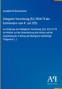 Titel: Delegierte Verordnung (EU) 2026/73. Herausgeber: Europäische Kommission. Blauer Hintergrund, "Antiphon Verlag" unten.