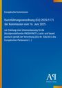 Europäische Kommission, Durchführungsverordnung (EU) 2025/1171, blaues Design mit gelbem Rand, Logo unten rechts.