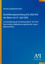 Rat der Europäischen Union: Durchführungsverordnung (EU) 2026/926, Restriktionen in Myanmar. Blauer Hintergrund, weißer Text.