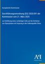 Text: Durchführung von Zöllen auf Glyoxylsäure aus China (21. März 2025). Blaues Layout, gelbe und orange Akzente. Antiphon Verlag Logo.
