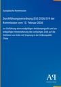 Text zu Verordnung der Europäischen Kommission über Antidumpingzoll auf Valin-Importe aus China. Enthält Logo unten.