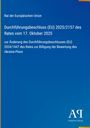 Durchführungsbeschluss (EU) 2025/2157 des Rates vom 17. Oktober 2025. Blau mit gelben Akzenten. "Antiphon Verlag" Logo unten.