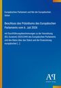 Titel: Beschluss des Präsidiums des Europäischen Parlaments vom 6. Juli 2026. Hintergrund in Blau. Logo Antiphon Verlag unten rechts.