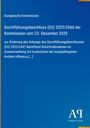 Text über EU-Durchführungsbeschluss. Blaues Layout mit goldener Linie links. Logo unten rechts.