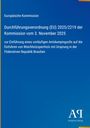 Europäische Kommission, Verordnung über Antidumpingzoll auf Weichholzsperrholz aus Brasilien, blauer Hintergrund.