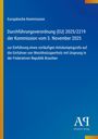 Europäische Kommission, Verordnung (EU) 2025/2219, Antidumpingzoll Brasilien. Blaues Cover mit gelber Linie links.