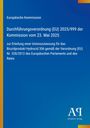 Europäische Kommission, Durchführungsverordnung (EU) 2025/999, blau mit gelben und orangenen Akzenten.