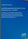 Durchführungsbeschluss (EU) 2025/1162, Änderung der Entscheidung 2005/381/EG, blauer Hintergrund, Verlagslogo unten.