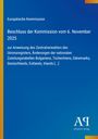 "Europäische Kommission: Beschluss vom 6. November 2025 zur Anweisung des Zentralverwalters. Blau mit gelbem Streifen."