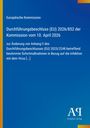 Europäische Kommission, Durchführungsbeschluss (EU) 2026/852. Blaues Layout mit gelbem Streifen links und einem Logo rechts.