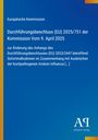 Text über EU-Durchführungsbeschluss zur Vogelgrippe. Blau mit gelbem Rand, Logo unten rechts.

