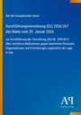"Rat der Europäischen Union, Durchführungsverordnung (EU) 2026/267 des Rates vom 29. Januar 2026, Antiphon Verlag." Blaues Design.