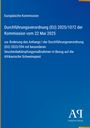 Text über EU-Verordnung zur Afrikanischen Schweinepest. Blaues Layout, gelber Rand, Verlagslogo unten rechts.