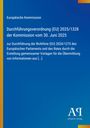 Europäische Kommission: Verordnung (EU) 2025/1328. Blaues Design mit gelben und orangen Akzenten. "AQ" Logo unten.