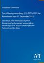 Text: "Europäische Kommission, Durchführungsverordnung (EU) 2025/1905, Kommission vom 11. September 2025." Blaues Cover.