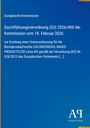 Europäische Kommission, Durchführungsverordnung (EU) 2026/400 vom 18. Februar 2026, blauer Hintergrund, Antiphon Verlag Logo.