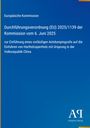 Text über Antidumpingzoll auf chinesisches Hartholzsperrholz, Europäische Kommission, Antiphon Verlag-Logo, blauer Hintergrund.