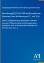 Verordnung (EU) 2026/1388 des Europäischen Parlaments; blaues Cover, gelber Rand, Antiphon Verlag Logo unten rechts.