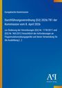 Europäische Kommission, Durchführungsverordnung (EU) 2026/781, Anpassung Flugsimulationsgeräte. Logo unten rechts.