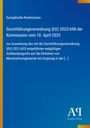 Text über EU-Durchführungsverordnung (EU) 2025/698 vom 10. April 2025. Illustration mit blauem Hintergrund, Logo rechts.