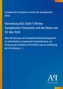 Verordnung (EU) 2026/1184 zur Nutzung von Eisenbahninfrastrukturkapazität. Blaues Cover, Logo "A A" unten rechts.