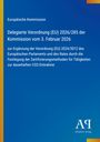 Europäische Kommission, Verordnung (EU) 2026/285, CO2-Entnahme. Blaues Cover, linke gelbe Linie, Logo unten rechts.