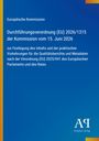 Europäische Kommission; Durchführungsverordnung (EU) 2026/1315. Blaues Design mit gelben Akzenten. Antiphon Verlag.