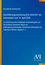 „Europäische Kommission: Verordnung (EU) 2026/831 vom 14. April 2026. Antidumpingzoll auf Glasfaserwaren.“ Logo unten.