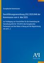 Europäische Verordnung 2025/848, blaue Seite, Logo unten rechts.