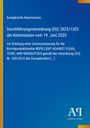 Europäische Kommission: Verordnung über Biozidprodukte ab 19. Juni 2025. Blaues Design mit gelbem Rand.