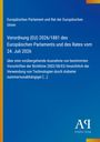 Text: Europäisches Parlament, Verordnung (EU) 2026/1881, 24. Juli 2026. Blaues Layout, Logo unten rechts.