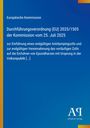 Europäische Kommission, Verordnung (EU) 2025/1505, Kommission 25. Juli 2025; Blauer Hintergrund, orangefarbene Akzente.